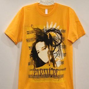 NWOT American Apparel Yellow PARAMORE T-Shirt